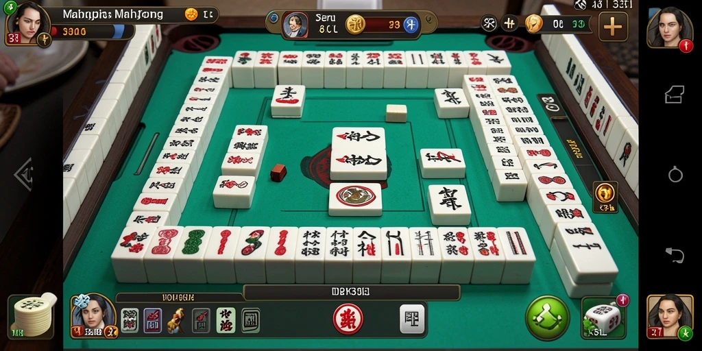 Screenshot gameplay 33L menampilkan keseruan permainan Mahjong.