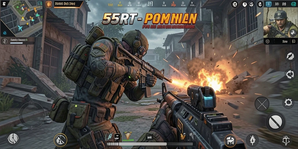 Gameplay seru dengan aksi menegangkan di 55RT.