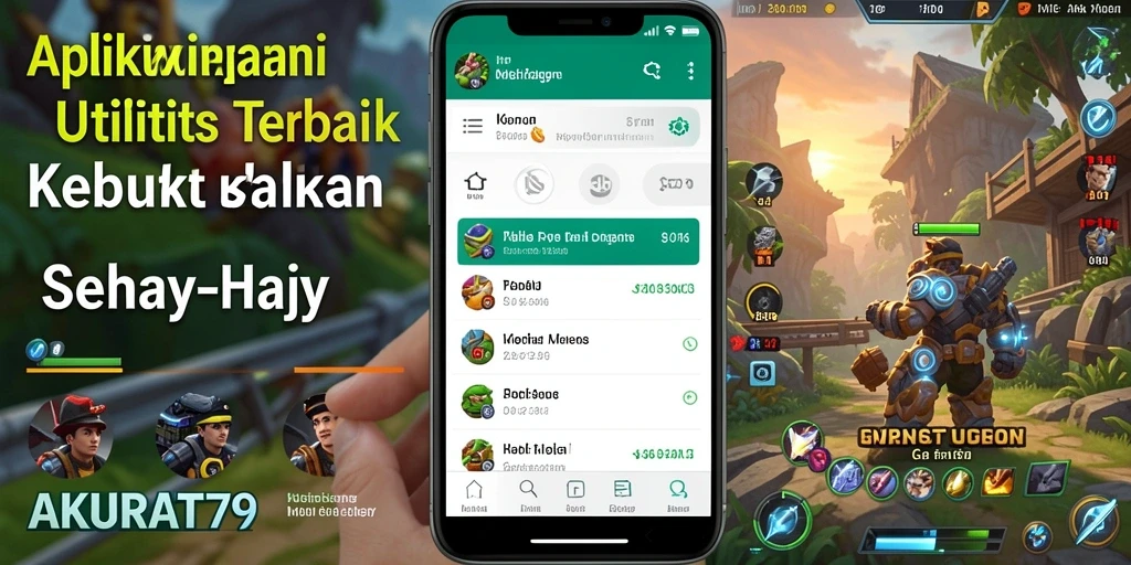 Tampilan antarmuka AKURAT79 yang sederhana dan intuitif.