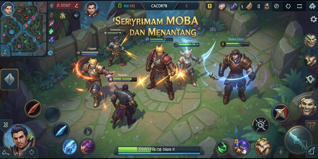 Gameplay seru CACOR78 dengan aksi kompetitif.