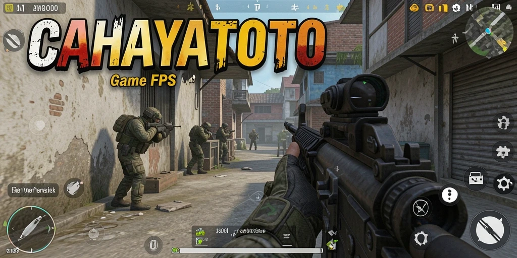 Gameplay dinamis dan seru dari CAHAYATOTO yang menampilkan momen tembak-menembak.