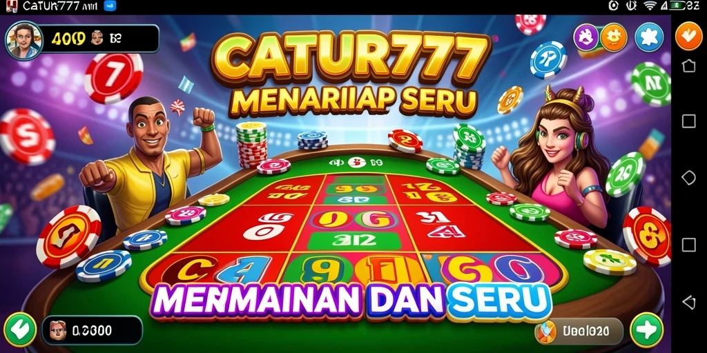 Tangkapan layar permainan Bingo CATUR777 yang penuh warna dan seru.
