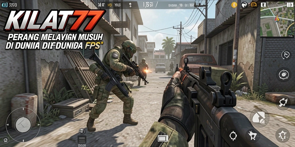Tangkapan layar KILAT77 menampilkan aksi gameplay FPS yang mendebarkan.