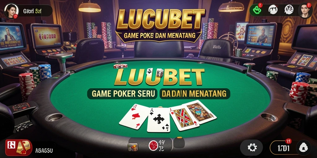 Tampilan grafis LUCUBET saat bermain Poker yang mengesankan.