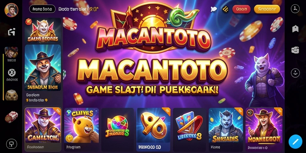 Tampilan screenshot gameplay <strong>MACANTOTO</strong> dengan grafis yang menakjubkan dan efek suara yang menghibur.