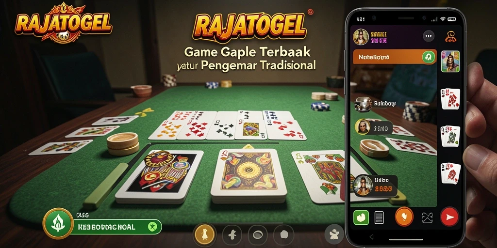 Tampilan gameplay Gaple yang seru di RAJATOGEL.