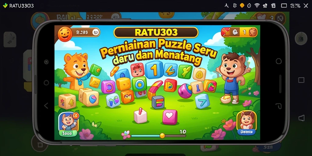 Tampilan gameplay menarik dari game Puzzle RATU303.