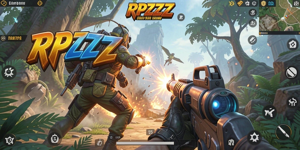 Screenshot menunjukkan aksi mendebarkan permainan TPS di RPZZZ.