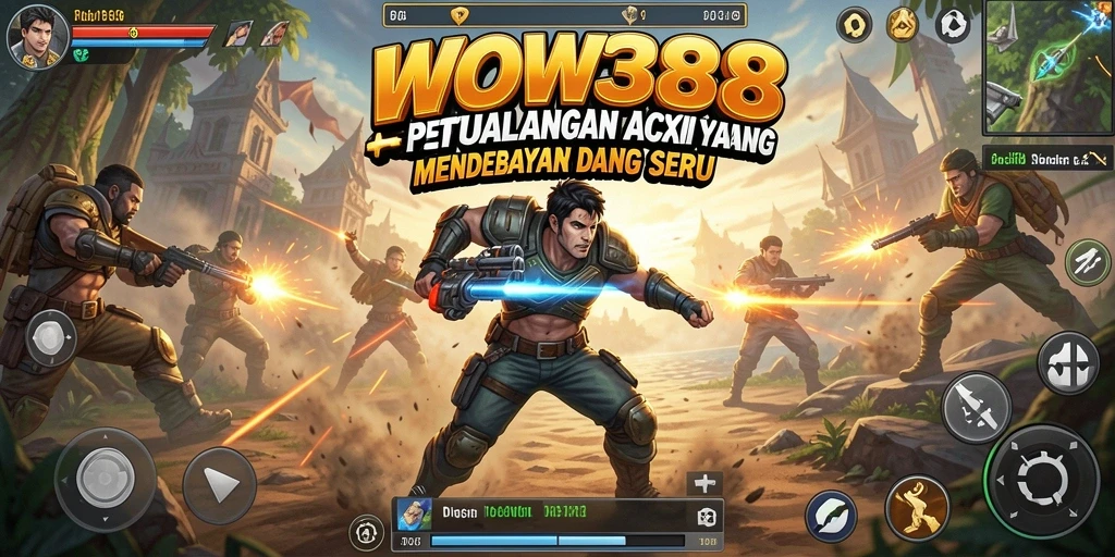 Tampilan gameplay seru dan dinamis dalam WOW388.